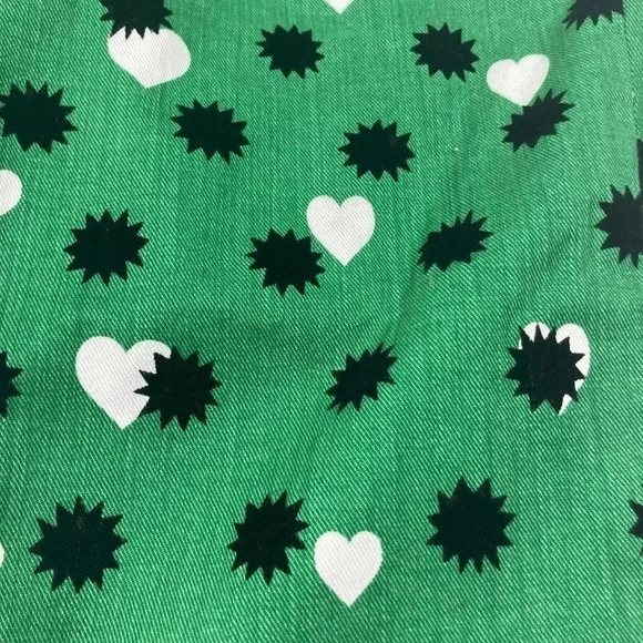 Anthropologie Jeans Green The Cigarette Heart Denim Pants NWT Maeve Size 26 - Picture 13 of 13